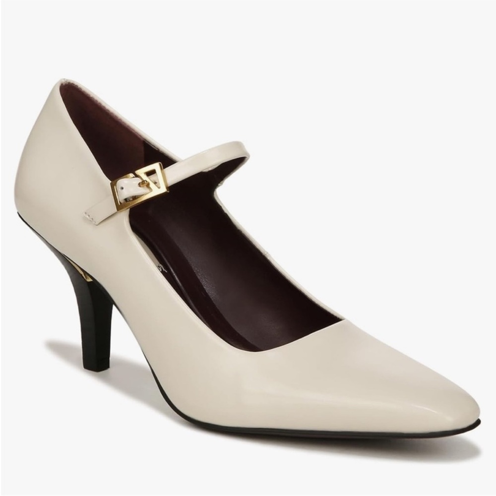 Franco Sarto Elegant Cream Lola Mary Jane Pump Heels